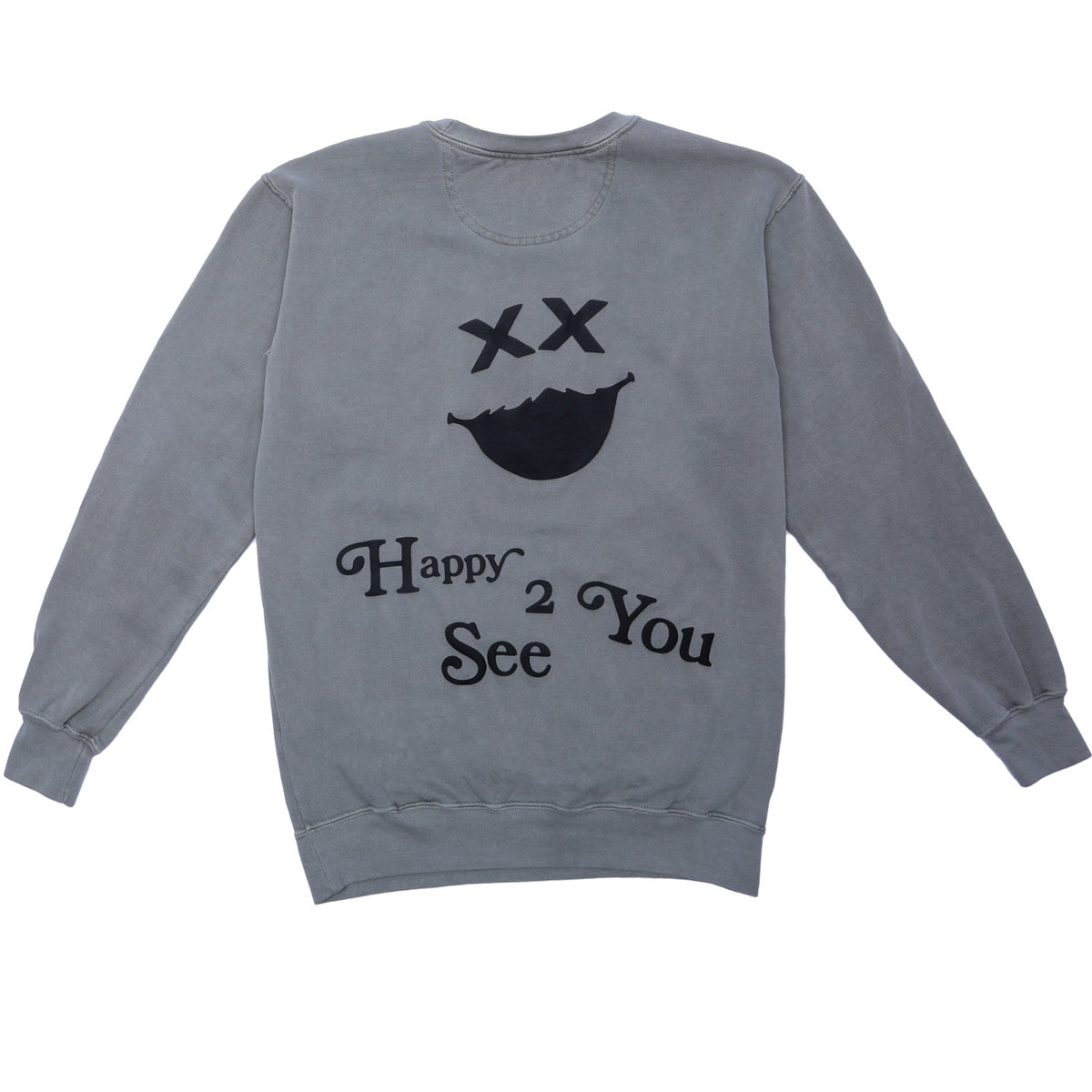 &quot;Smiley&quot; CREWNECK - SPACE GRAY