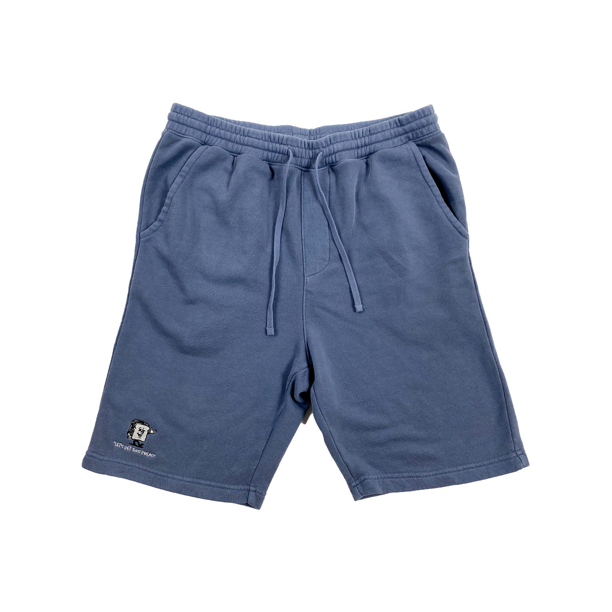 &quot;BREAD RUNNER&quot; FLEECE SHORTS - FADED SLATE BLUE