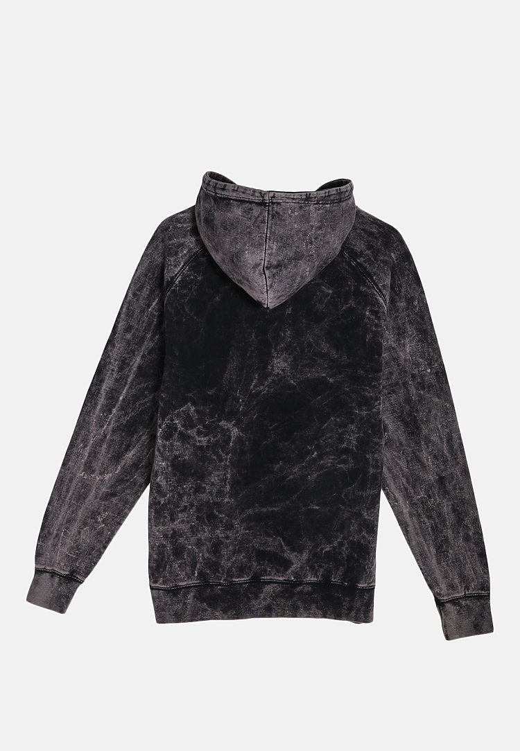 "RIVER KINGS" HOODIE - "SMOKE" WASHED