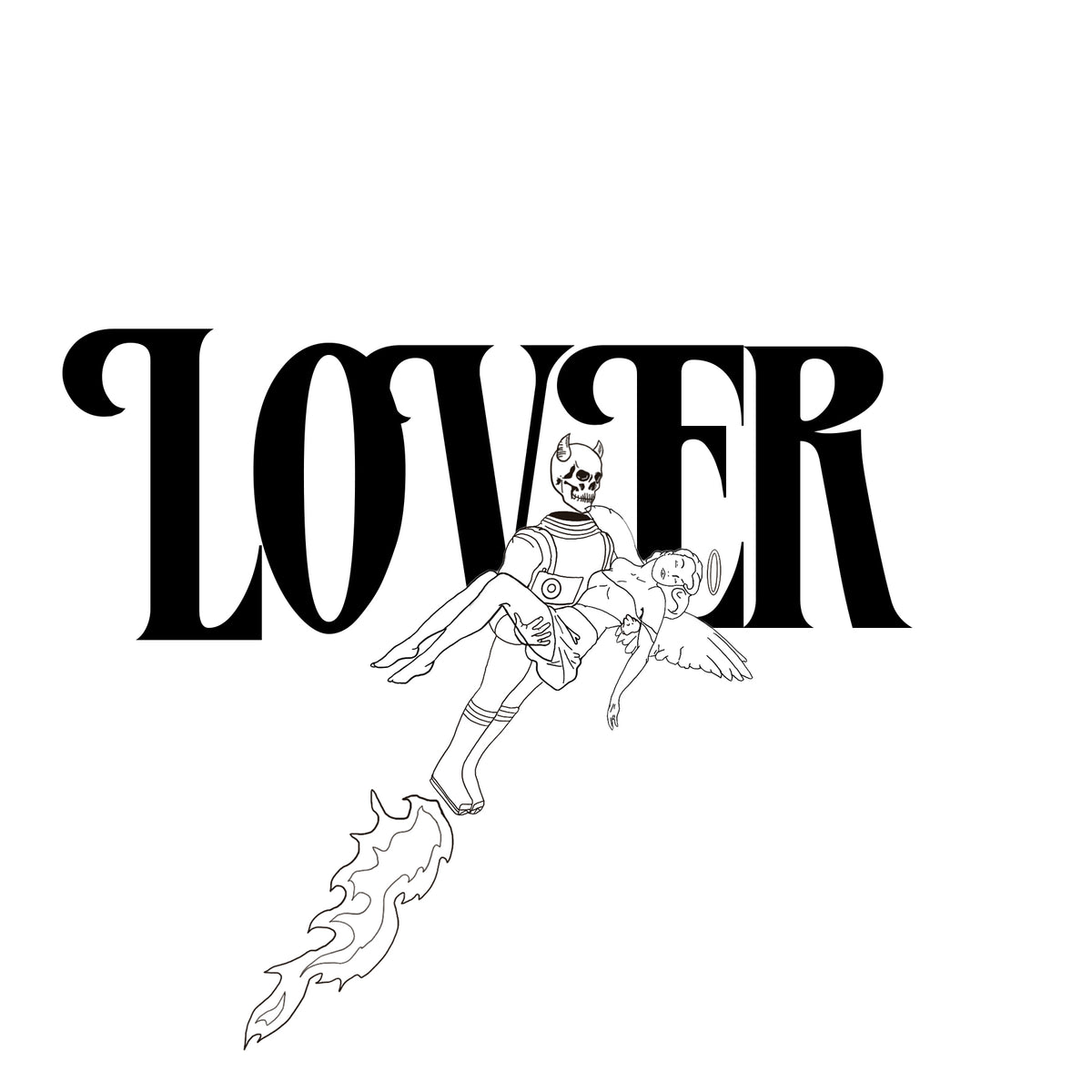 &quot;LOVER&quot; CLASSIC FIT TEE