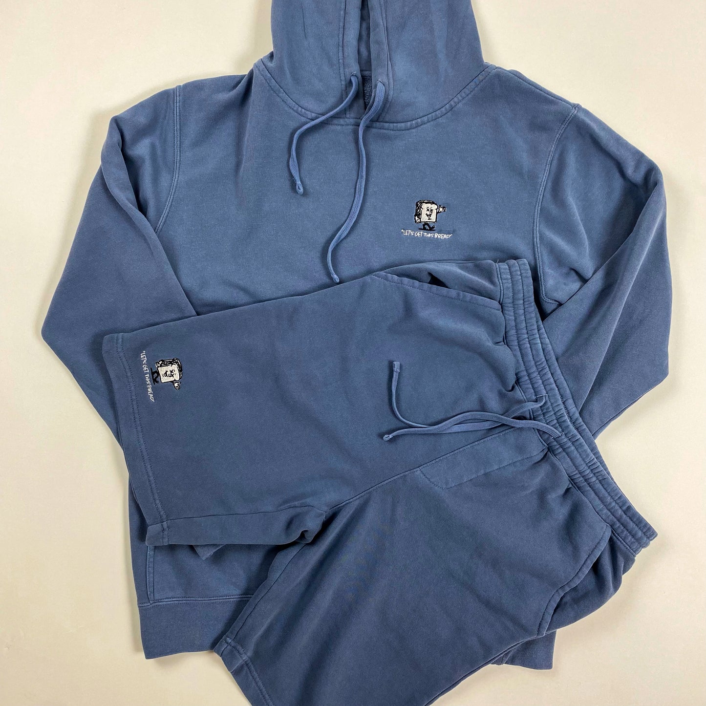 "BREAD RUNNER" FLEECE SHORTS - FADED SLATE BLUE