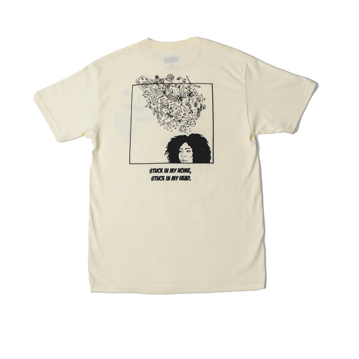 &quot;STUCK IN MY HEAD&quot; TEE - BONE